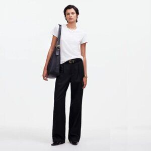 Madewell Slouchy Straight Pants in Drapey Twill